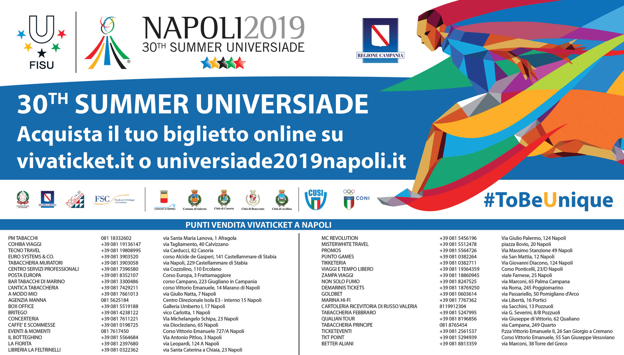 30th Summer Universiade Napoli 2019